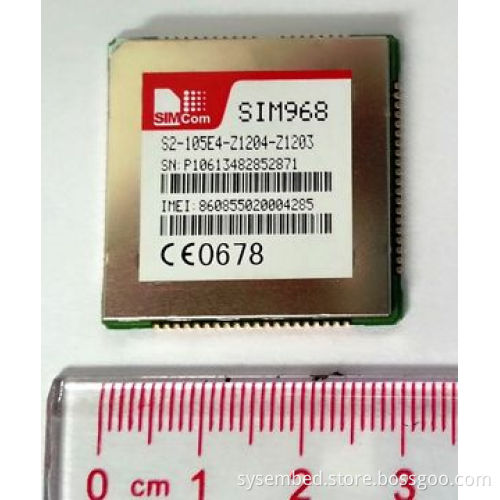 Quad-Band GSM/GPRS Module, Which Combines GNSS, SMT, SIM968, Measures 30*30*3.0mm
